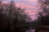 C&O Canal, Winter Sunset